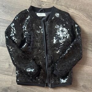 H&M Black Sequin Jacket